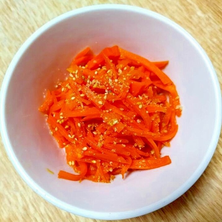 にんじんの麺つゆ&酢でナムル風